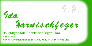 ida harnischfeger business card